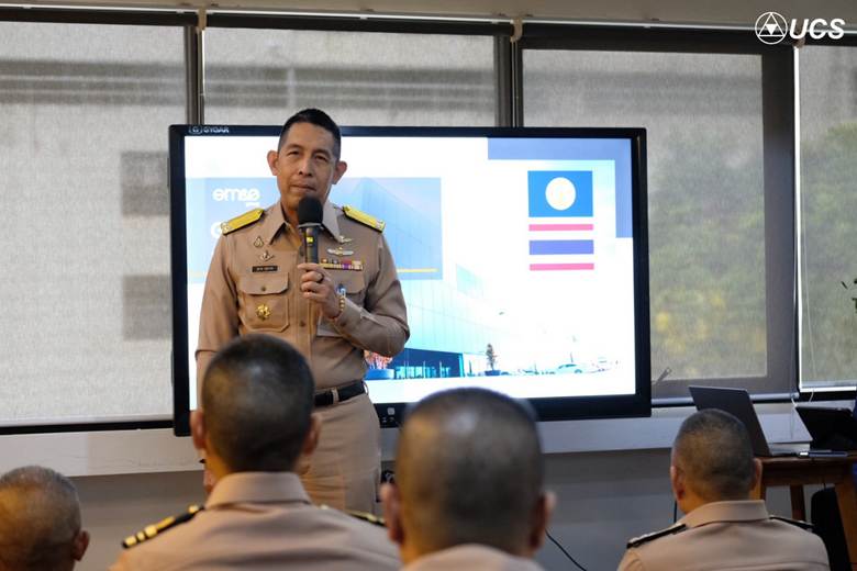 A person in uniform speaking to a group of people

AI-generated content may be incorrect.